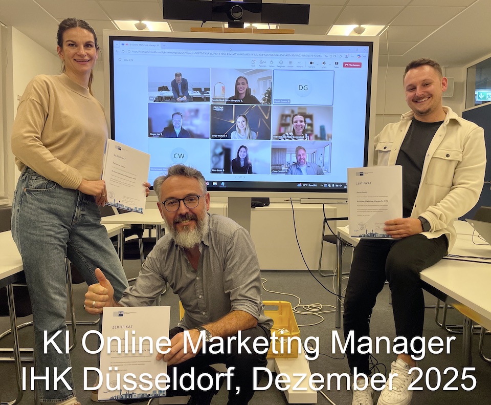 KI Online Marketing Manager IHK Düsseldorf Dezember 2025