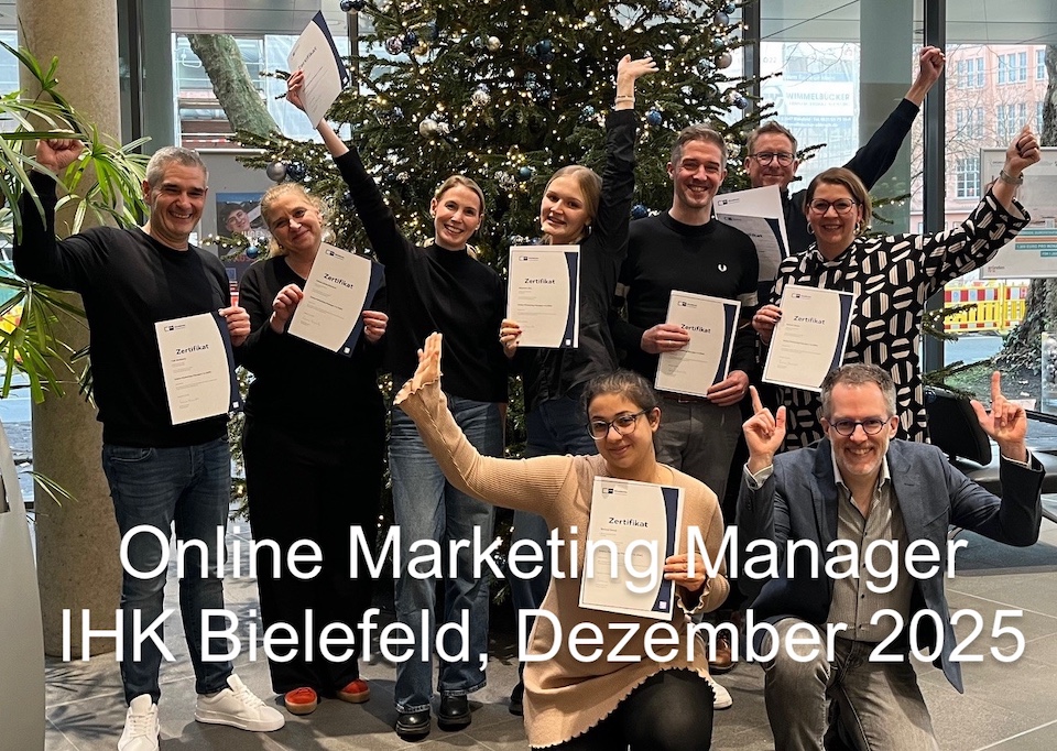 Online Marketing Manager IHK Bielefeld Dezember 2025