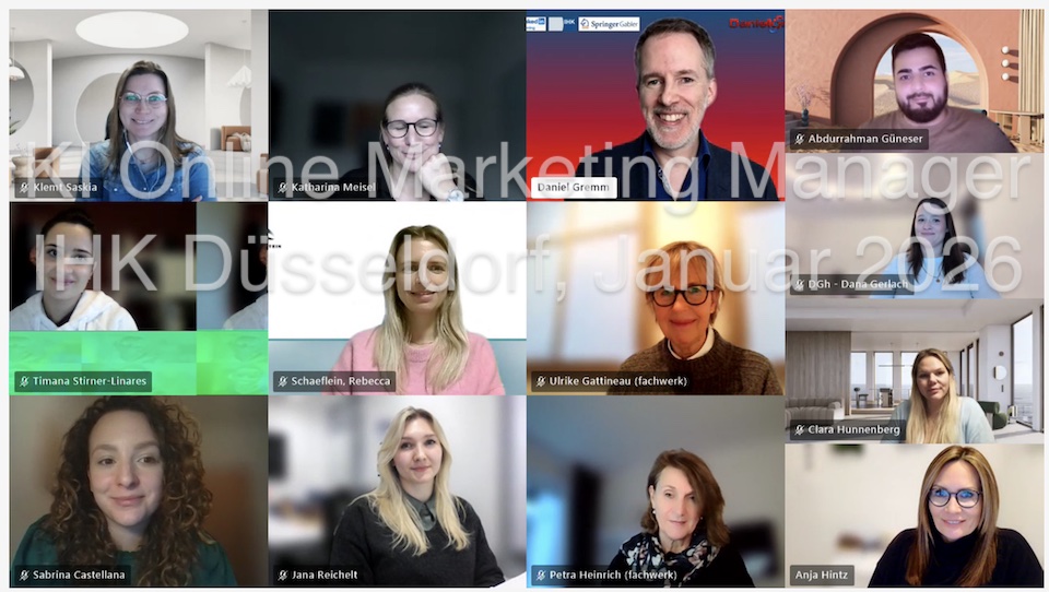 KI Online Marketing Manager IHK Düsseldorf Januar 2026
