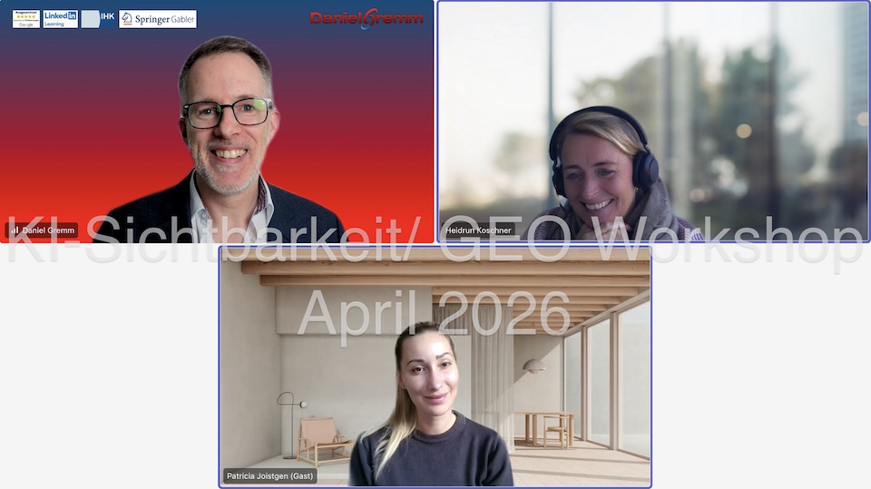 KI-Sichtbarkeit GEO Workshop April 2026